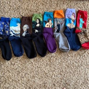 Collection of 8 Artsy Socks!